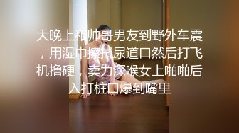 大晚上和帅哥男友到野外车震，用湿巾擦拭尿道口然后打飞机撸硬，卖力深喉女上啪啪后入打桩口爆到嘴里