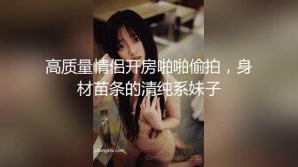 高质量情侣开房啪啪偷拍，身材苗条的清纯系妹子