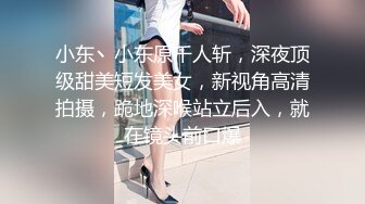 小东丶小东原千人斩，深夜顶级甜美短发美女，新视角高清拍摄，跪地深喉站立后入，就在镜头前口爆