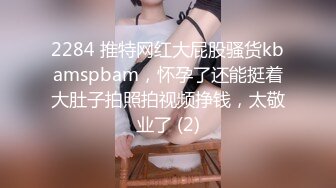 2284 推特网红大屁股骚货kbamspbam，怀孕了还能挺着大肚子拍照拍视频挣钱，太敬业了 (2)