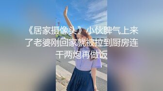 《居家摄像头》小伙脾气上来了老婆刚回家就被拉到厨房连干两炮再做饭