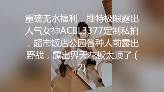 重磅无水福利，推特极限露出人气女神ACBL3377定制私拍，超市饭店公园各种人前露出野战，露出界天花板太顶了 (2)