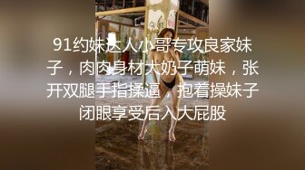 91约妹达人小哥专攻良家妹子，肉肉身材大奶子萌妹，张开双腿手指揉逼，抱着操妹子闭眼享受后入大屁股