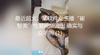 最近超火、某软件女主播“崔智美”性爱视频流出 确实与众不同 (1)